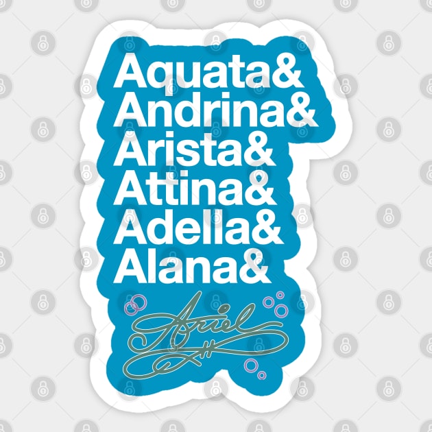Daughters of Triton (White) Sticker by Florida Project
